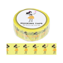 Washi-tape Hula Girl ryhmässä Askartelu ja Harrastus / Harrastustarvikkeet / Washiteipit @ Pen Store (134815)