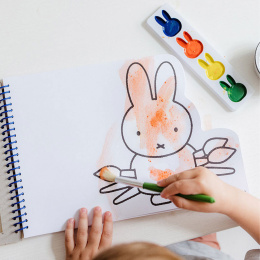 Miffy maalauskirja: värit + sivellin ryhmässä Kids / Lasten askartelu ja värit / Lasten maali / Vesivärit lapsille @ Pen Store (134895)