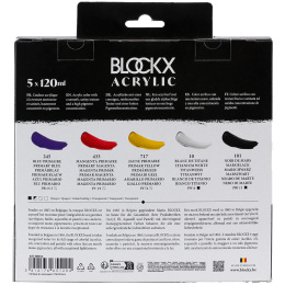Akryylimaali Primaries 5x120 ml ryhmässä Taiteilijatarvikkeet / Taiteilijavärit / Akryylivärit @ Pen Store (134965)