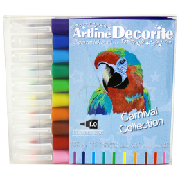 Decorite Marker 10 kpl Carnival ryhmässä Kynät / Taiteilijakynät / Akryylitussit @ Pen Store (134998)