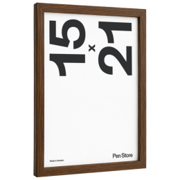 Puukehys pähkinänruskea 15x21 cm ryhmässä Askartelu ja Harrastus / Järjestää / Kehykset / Pähkinänväriset kehykset @ Pen Store (135067)