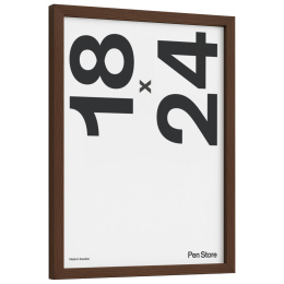 Puukehys pähkinänruskea 18x24 cm ryhmässä Askartelu ja Harrastus / Järjestää / Kehykset / Pähkinänväriset kehykset @ Pen Store (135068)