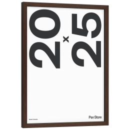 Puukehys pähkinänruskea 20x25 cm ryhmässä Askartelu ja Harrastus / Järjestää / Kehykset / Pähkinänväriset kehykset @ Pen Store (135069)
