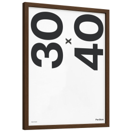 Puukehys pähkinänruskea 30x40 cm ryhmässä Askartelu ja Harrastus / Järjestää / Kehykset / Pähkinänväriset kehykset @ Pen Store (135072)