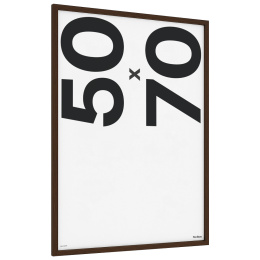 Puukehys pähkinänruskea 50x70 cm ryhmässä Askartelu ja Harrastus / Järjestää / Kehykset / Pähkinänväriset kehykset @ Pen Store (135076)