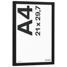 Musta puukehys 21x29,7 cm A4 ryhmässä Askartelu ja Harrastus / Järjestää / Kehykset / Mustat kehykset @ Pen Store (135082)