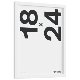 Valkoinen puukehys 18x24 cm ryhmässä Askartelu ja Harrastus / Järjestää / Kehykset / Valkoiset kehykset @ Pen Store (135092)