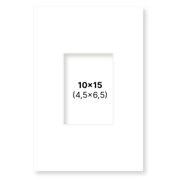 Passepartout Valkoinen 10x15 cm ryhmässä Askartelu ja Harrastus / Järjestää / Kehykset / Passepartout @ Pen Store (135101)