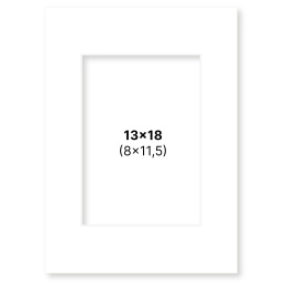 Passepartout Valkoinen 13x18 cm ryhmässä Askartelu ja Harrastus / Järjestää / Kehykset / Passepartout @ Pen Store (135102)