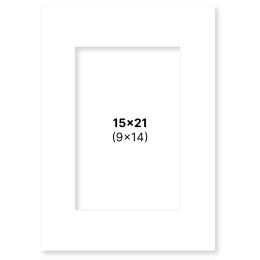Passepartout Valkoinen 15x21 cm ryhmässä Askartelu ja Harrastus / Järjestää / Kehykset / Passepartout @ Pen Store (135103)