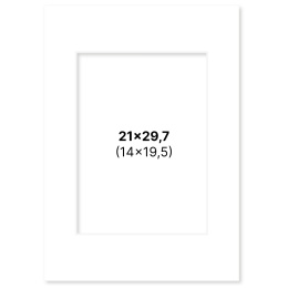 Passepartout Valkoinen 21x29,7 A4 ryhmässä Askartelu ja Harrastus / Järjestää / Kehykset / Passepartout @ Pen Store (135106)