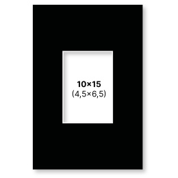 Passepartout Musta 10x15 cm ryhmässä Askartelu ja Harrastus / Järjestää / Kehykset / Passepartout @ Pen Store (135113)