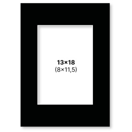 Passepartout Musta 13x18 cm ryhmässä Askartelu ja Harrastus / Järjestää / Kehykset / Passepartout @ Pen Store (135114)