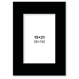 Passepartout Musta 15x21 cm ryhmässä Askartelu ja Harrastus / Järjestää / Kehykset / Passepartout @ Pen Store (135115)