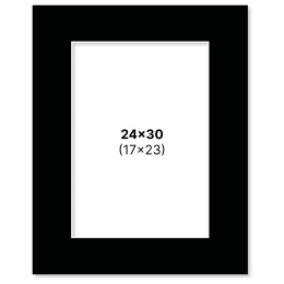Passepartout Musta 24x30 cm ryhmässä Askartelu ja Harrastus / Järjestää / Kehykset / Passepartout @ Pen Store (135119)