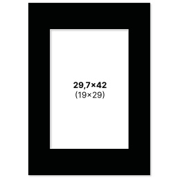 Passepartout Musta 29,7x42 cm A3 ryhmässä Askartelu ja Harrastus / Järjestää / Kehykset / Passepartout @ Pen Store (135121)