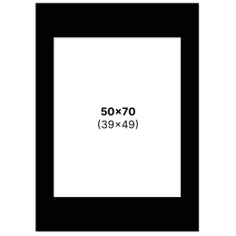 Passepartout Musta 50x70 cm ryhmässä Askartelu ja Harrastus / Järjestää / Kehykset / Passepartout @ Pen Store (135124)