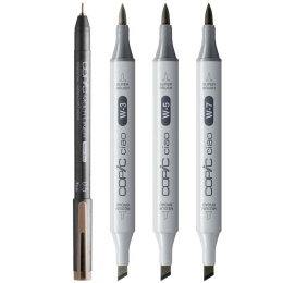 Ciao Shade Set Dark Warm Gray 4 kpl ryhmässä Kynät / Taiteilijakynät / Maalitussit @ Pen Store (135144)