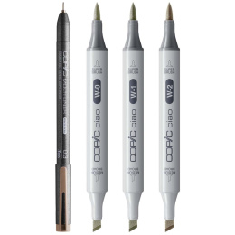 Ciao Shade Set Light Warm Gray 4 kpl ryhmässä Kynät / Taiteilijakynät / Maalitussit @ Pen Store (135145)