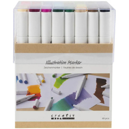 Markers 48-set ryhmässä Kynät / Taiteilijakynät / Maalitussit @ Pen Store (135226)