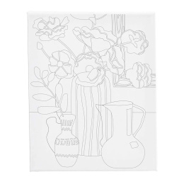 Printtikuvioitu maalauspohja 24x30cm 360g Kukkainen asetelma ryhmässä Taiteilijatarvikkeet / Ateljee / Maalauspohjat / Maalauspohja akryylimaali @ Pen Store (135414)