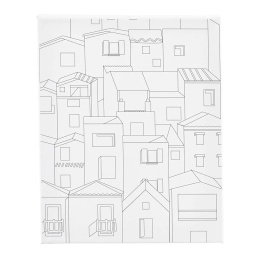 Printtikuvioitu maalauspohja 24x30cm 360g Välimeren kaupunki ryhmässä Taiteilijatarvikkeet / Ateljee / Maalauspohjat / Maalauspohja akryylimaali @ Pen Store (135417)