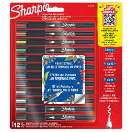 Creative Marker Brush Tip 12-setti ryhmässä Kynät / Taiteilijakynät / Akryylitussit @ Pen Store (135429)