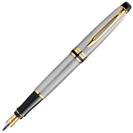 Expert Steel/Gold Täytekynä ryhmässä Kynät / Fine Writing / Täytekynät @ Pen Store (135459_r)
