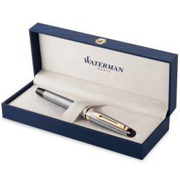 Expert Steel/Gold Täytekynä ryhmässä Kynät / Fine Writing / Täytekynät @ Pen Store (135459_r)