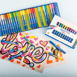 Turbo Pro Dual Tip Marker Pen 30-setti ryhmässä Kynät / Taiteilijakynät / Akvarellimarkers @ Pen Store (135468)