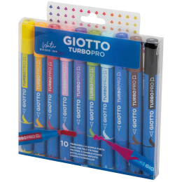 Turbo Pro Dual Tip Marker Pen 10-setti ryhmässä Kynät / Taiteilijakynät / Akvarellimarkers @ Pen Store (135469)