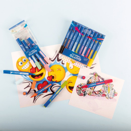 Turbo Pro Dual Tip Marker Pen 10-setti ryhmässä Kynät / Taiteilijakynät / Akvarellimarkers @ Pen Store (135469)