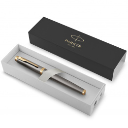 IM Grey/Gold Rollerball ryhmässä Kynät / Fine Writing / Rollerball-kynät @ Pen Store (135473)