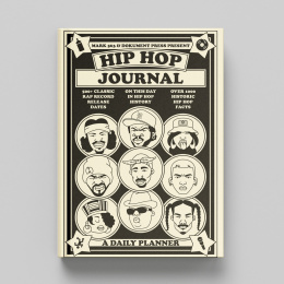 Hip Hop Journal: A Daily Planner ryhmässä Paperit ja Lehtiöt / Kalenterit / 12 kk kalenterit @ Pen Store (135493)