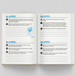 Hip Hop Journal: A Daily Planner ryhmässä Paperit ja Lehtiöt / Kalenterit / 12 kk kalenterit @ Pen Store (135493)
