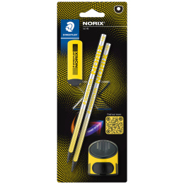 Koulusetti Norix Lyijykynät + tarvikkeet Yellow ryhmässä Kids / Lastenkynät / Lasten kirjoituskynät @ Pen Store (135511)