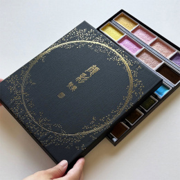 Gansai Tambi Akvarelli 24-setti Metallic 2 ryhmässä Taiteilijatarvikkeet / Taiteilijavärit / Akvarellivärit / Vesiväri napissa @ Pen Store (135538)