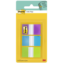 Post-it Index Tabs 25,4x43,2 mm 3 väriä ryhmässä Paperit ja Lehtiöt / Kirjoitus ja muistiinpanot / Post-it ja muistilaput @ Pen Store (135556)