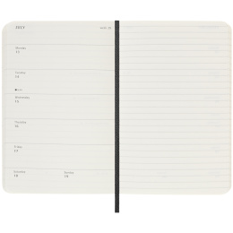 Kalenteri 18M WeekNote Soft Cover Pocket Black ryhmässä Paperit ja Lehtiöt / Kalenterit / 18 kk kalenterit @ Pen Store (135587)