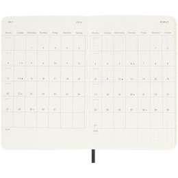 Kalenteri 18M WeekNote Soft Cover Pocket Black ryhmässä Paperit ja Lehtiöt / Kalenterit / 18 kk kalenterit @ Pen Store (135587)