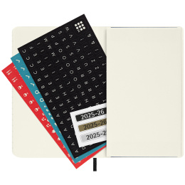 Kalenteri 18M WeekNote Soft Cover Pocket Black ryhmässä Paperit ja Lehtiöt / Kalenterit / 18 kk kalenterit @ Pen Store (135587)