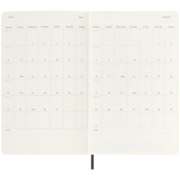 Kalenteri 18M WeekNote Soft Cover Large Black ryhmässä Paperit ja Lehtiöt / Kalenterit / 18 kk kalenterit @ Pen Store (135588)