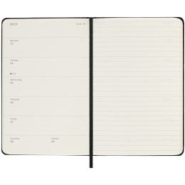 Kalenteri 18M WeekNote Hard Cover Pocket Black ryhmässä Paperit ja Lehtiöt / Kalenterit / 18 kk kalenterit @ Pen Store (135590)