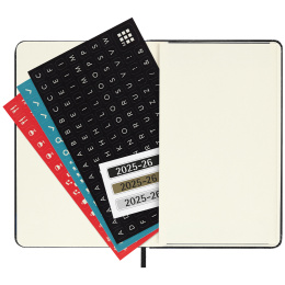 Kalenteri 18M WeekNote Hard Cover Pocket Black ryhmässä Paperit ja Lehtiöt / Kalenterit / 18 kk kalenterit @ Pen Store (135590)