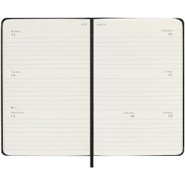 Kalenteri 18M Weekly Hard Cover Horisontell Pocket Black ryhmässä Paperit ja Lehtiöt / Kalenterit / 18 kk kalenterit @ Pen Store (135593)