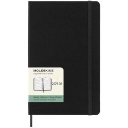 Kalenteri 18M Weekly Hard Cover Horisontell Large Black ryhmässä Paperit ja Lehtiöt / Kalenterit / 18 kk kalenterit @ Pen Store (135594)