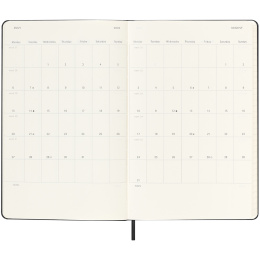 Kalenteri 18M Weekly Hard Cover Horisontell Large Black ryhmässä Paperit ja Lehtiöt / Kalenterit / 18 kk kalenterit @ Pen Store (135594)