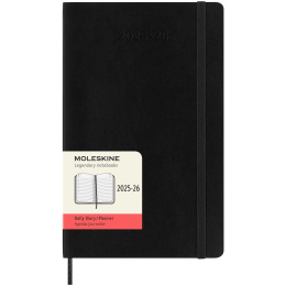 Kalenteri 18M Daily Soft Cover Large Black ryhmässä Paperit ja Lehtiöt / Kalenterit / 18 kk kalenterit @ Pen Store (135595)