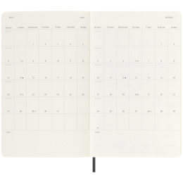 Kalenteri 18M Daily Soft Cover Large Black ryhmässä Paperit ja Lehtiöt / Kalenterit / 18 kk kalenterit @ Pen Store (135595)
