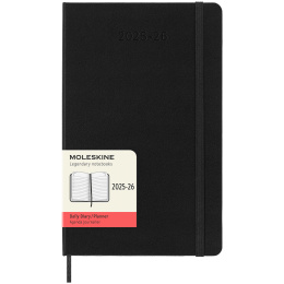Kalenteri 18M Daily Hard Cover Large Black ryhmässä Paperit ja Lehtiöt / Kalenterit / 18 kk kalenterit @ Pen Store (135596)